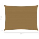 Żagiel przeciwsłoneczny, 160 g/m², taupe, 2,5x3,5 m, HDPE Lumarko!