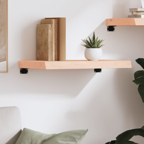 Półka, 60x40x(2-6) cm, surowe lite drewno dębowe Lumarko!