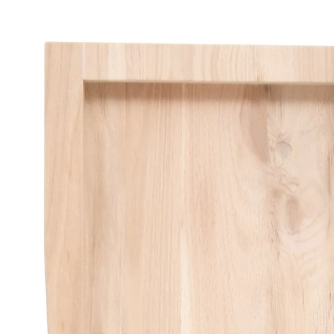 Półka, 60x40x(2-6) cm, surowe lite drewno dębowe Lumarko!