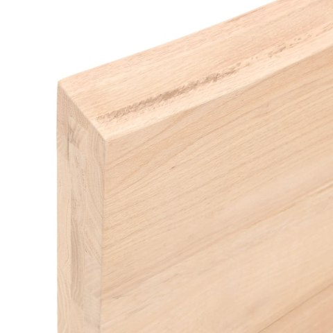 Półka, 60x40x(2-6) cm, surowe lite drewno dębowe Lumarko!