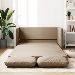 Sofa podłogowa 2-w-1, cappuccino, 112x174x55 cm, sztuczna skóra Lumarko!