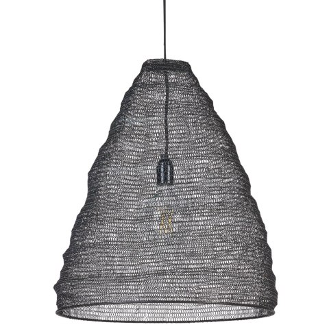 Lampa wisząca metalowa czarna PARBATI Lumarko!