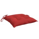 Poduszki na krzesła, 4 szt., czerwone, 40x40x7 cm, tkanina Lumarko!