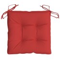 Poduszki na krzesła, 4 szt., czerwone, 40x40x7 cm, tkanina Lumarko!