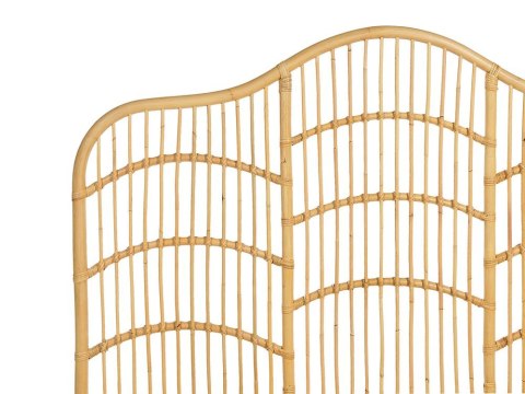 Łóżko rattanowe 140 x 200 cm jasne drewno DOMEYROT