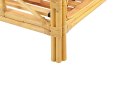 Łóżko rattanowe 160 x 200 cm jasne drewno DOMEYROT Lumarko!