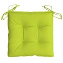Poduszki na krzesła, 2 szt., jasnozielone, 40x40x7 cm, tkanina Lumarko!