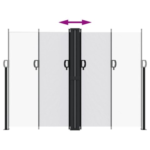 Zwijana markiza boczna, biała, 180x1000 cm Lumarko!