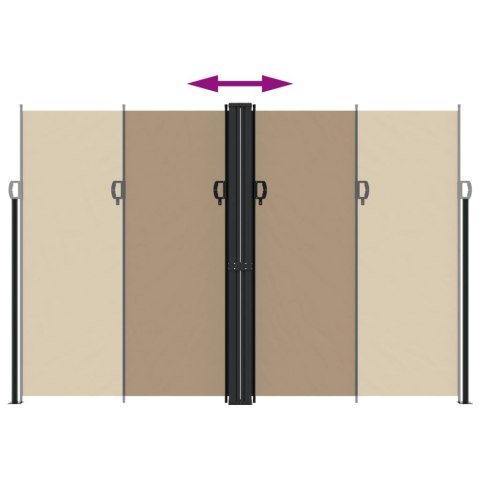 Zwijana markiza boczna, taupe, 220x1200 cm Lumarko!