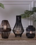 Lampion bambusowy 58 cm czarny LEYTE Lumarko!
