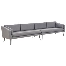 Sofa XXL dla 4 osób Tkanina Szary LORETELLO Lumarko!