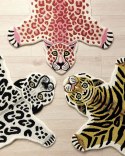 Dywan dziecięcy wełniany tygrys 100 x 160 cm beżowy SHERE Lumarko!