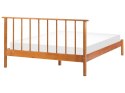Łóżko drewniane 140 x 200 cm jasne BARRET II Lumarko!