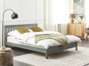 Łóżko drewniane 160 x 200 cm szare MAYENNE Lumarko!