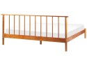 Łóżko drewniane 180 x 200 cm jasne BARRET II Lumarko!