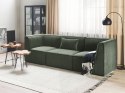 Sofa modułowa 3-osobowa sztruksowa ciemnozielona LEMVIG Lumarko!