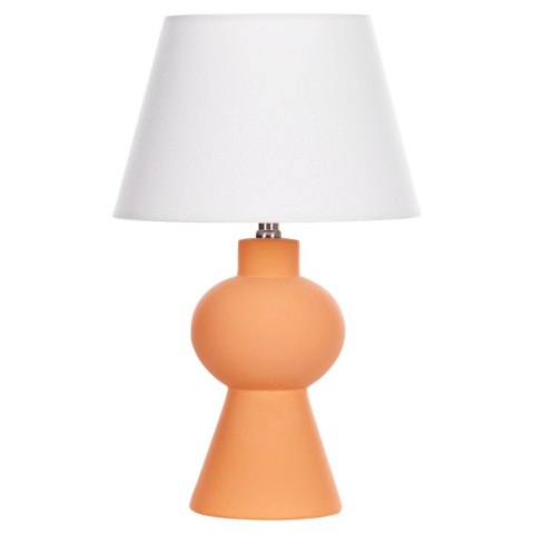 Lampa stołowa ceramiczna pomarańczowa FABILOS Lumarko!