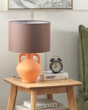 Lampa stołowa ceramiczna pomarańczowa LABRADA Lumarko!