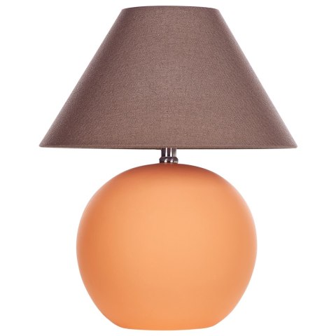 Lampa stołowa ceramiczna pomarańczowa LIMIA Lumarko!