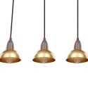 Lampa wisząca 4-punktowa metalowa mosiężna CASTALY Lumarko!