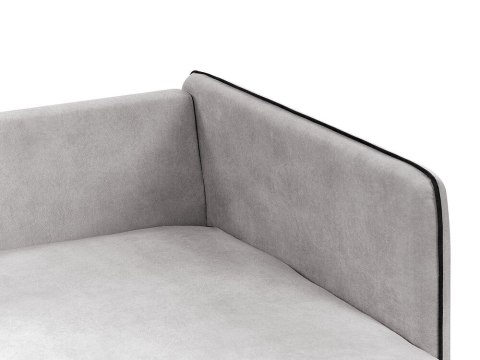 Narożnik welurowy prawostronny jasnoszary ALTAN