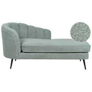 Szezlong boucle lewostronny zielony ALLIER