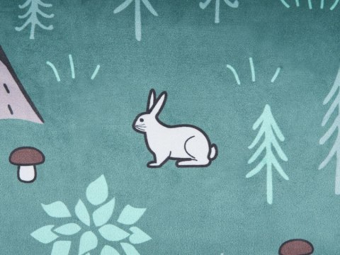 Zestaw 2 poduszek Welur Miętowy FOOTHILL