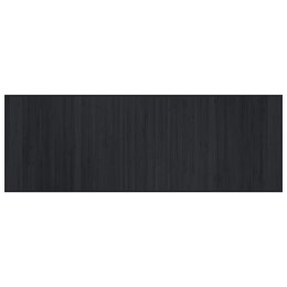 Dywan prostokątny, czarny, 70x200 cm, bambusowy Lumarko!