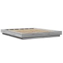 Rama łóżka, szary dąb sonoma, 150x200cm materiał drewnopochodny Lumarko!