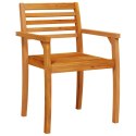 Krzesła ogrodowe, 6 szt., 59x55x85 cm, lite drewno akacjowe Lumarko!