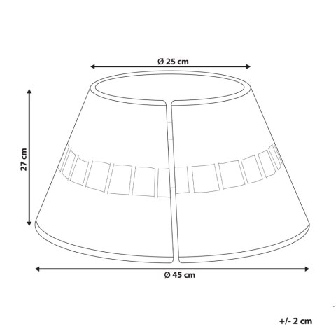 Osłona na stojak pod choinkę z trawy morskiej ⌀ 45 cm naturalna MARCHE