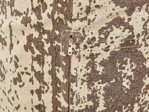 Poduszka podłogowa bawełniana 50 x 50 x 20 cm beżowo-brązowa SHASA