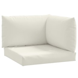 Poduszki na sofę z palet, 3 szt., kremowy melanż, tkanina Lumarko!