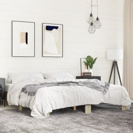Rama łóżka, dąb sonoma, 200x200 cm, materiał drewnopochodny Lumarko!