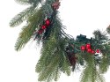 Wianek świąteczny ze światełkami ⌀ 50 cm zielony WHITEHORN Lumarko!