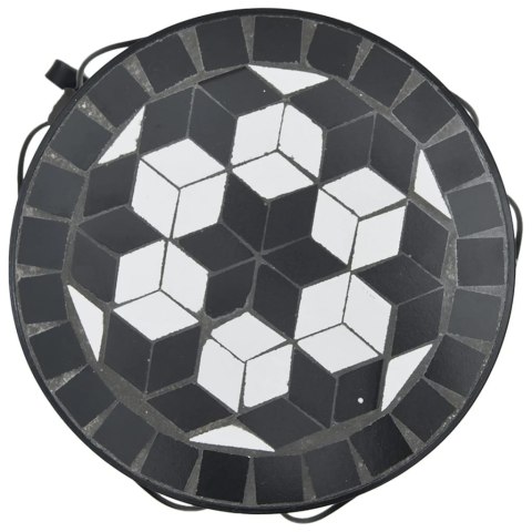 Stojaki na rośliny, 3 szt., czarno-białe, ceramiczne Lumarko!