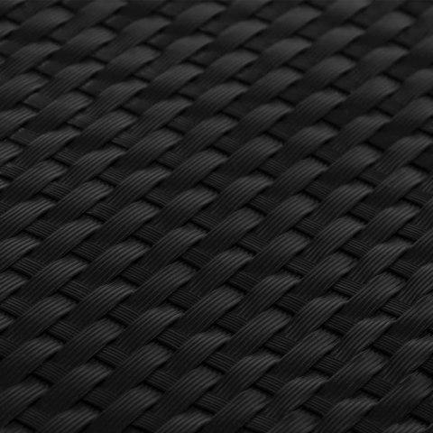 VidaXL Parawan balkonowy, czarny, 300x80 cm, polirattan