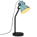 Lampa stołowa, 25 W, postarzany niebieski, 17x17x60 cm, E27 Lumarko!