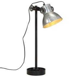 Lampa stołowa, 25 W, srebro vintage, 15x15x55 cm, E27 Lumarko!