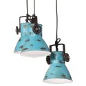 Lampa sufitowa, 25 W, postarzany niebieski, 30x30x100 cm, E27 Lumarko!