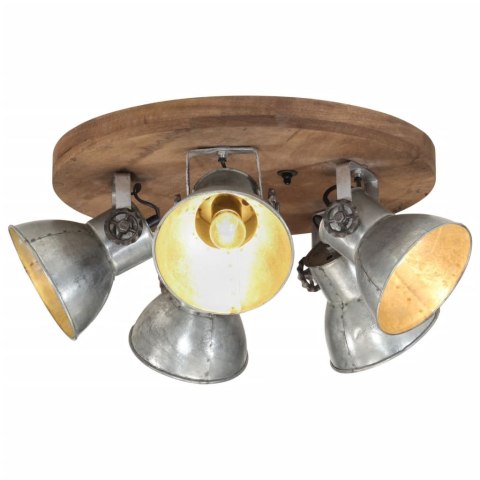 Lampa sufitowa 25 W, srebro vintage, 50x50x25 cm, E27 Lumarko!