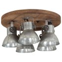 Lampa sufitowa 25 W, srebro vintage, 50x50x25 cm, E27 Lumarko!