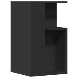 Stolik boczny, czarny, 35x35x60 cm, materiał drewnopochodny Lumarko!