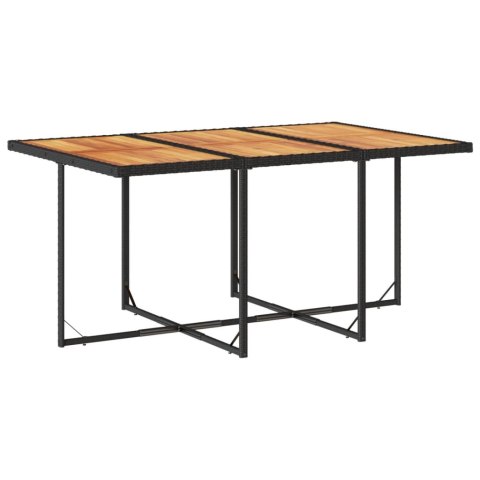 11-cz. zestaw mebli do ogrodu, z poduszkami, czarny rattan PE Lumarko!