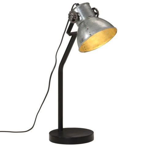 Lampa stołowa, 25 W, srebrny vintage, 17x17x60 cm, E27 Lumarko!