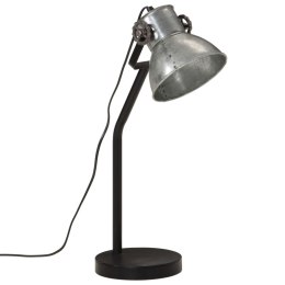 Lampa stołowa, 25 W, srebrny vintage, 17x17x60 cm, E27 Lumarko!