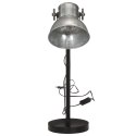 Lampa stołowa, 25 W, srebrny vintage, 17x17x60 cm, E27 Lumarko!