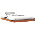 Rama łóżka, woskowy brąz, 135x190 cm, lite drewno sosnowe Lumarko!