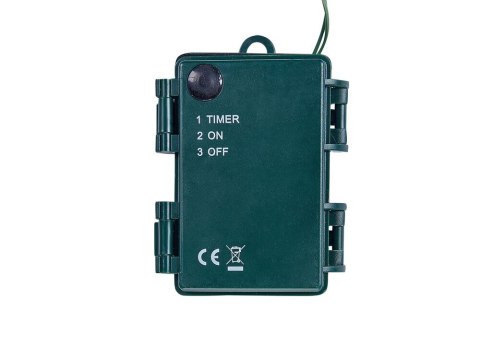 Świąteczna girlanda ze światełkami 270 cm zielona KAMERUN