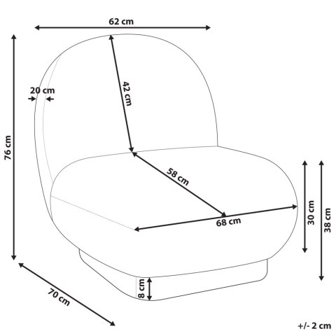Boucle Fotel Ciemnozielony LOVIISA